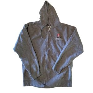 Universal Studios full zip front patch and full back graphic large thick hoodie